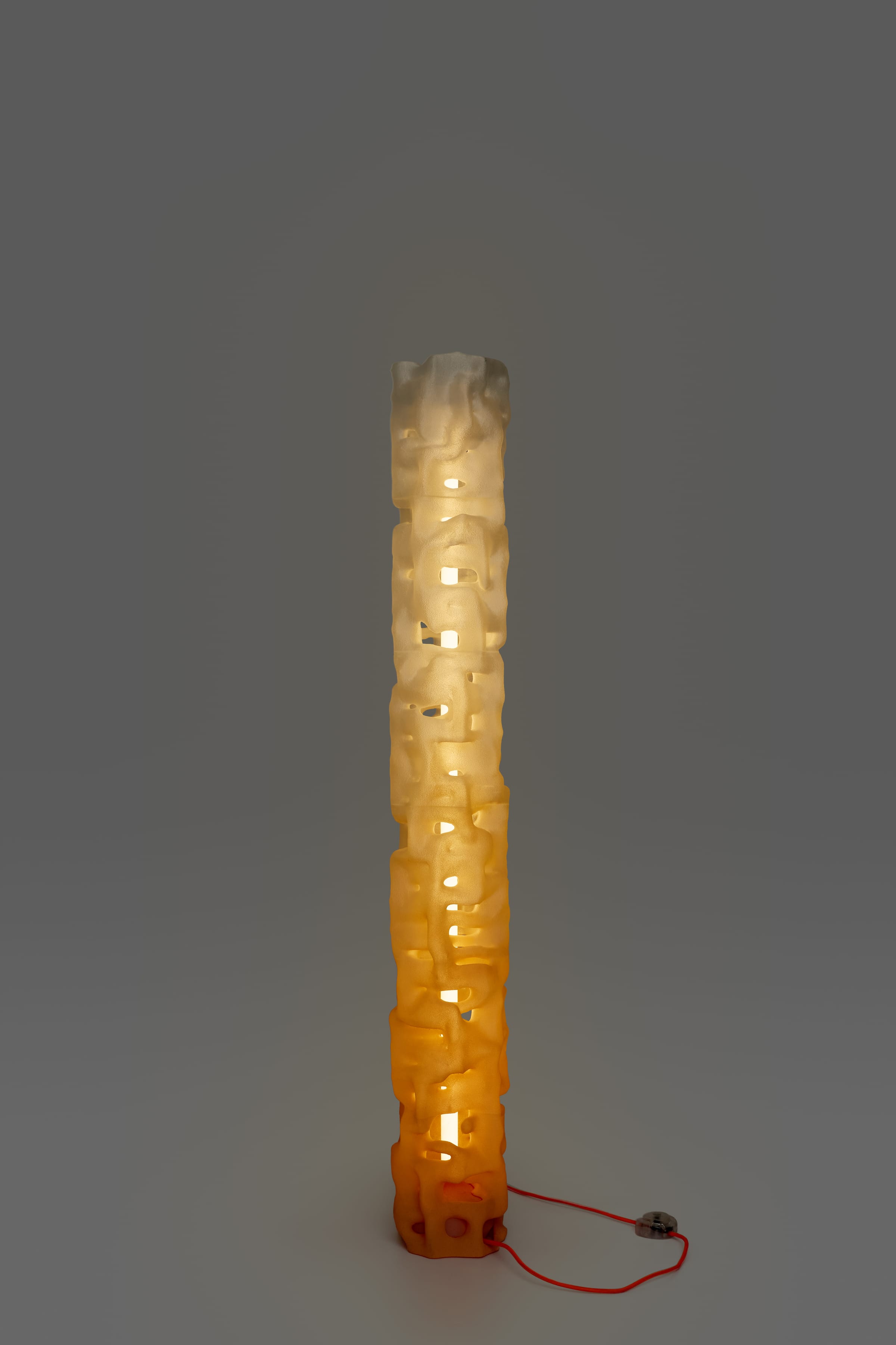 ALHERD Floor Lamp — sunset gradient, lit orange