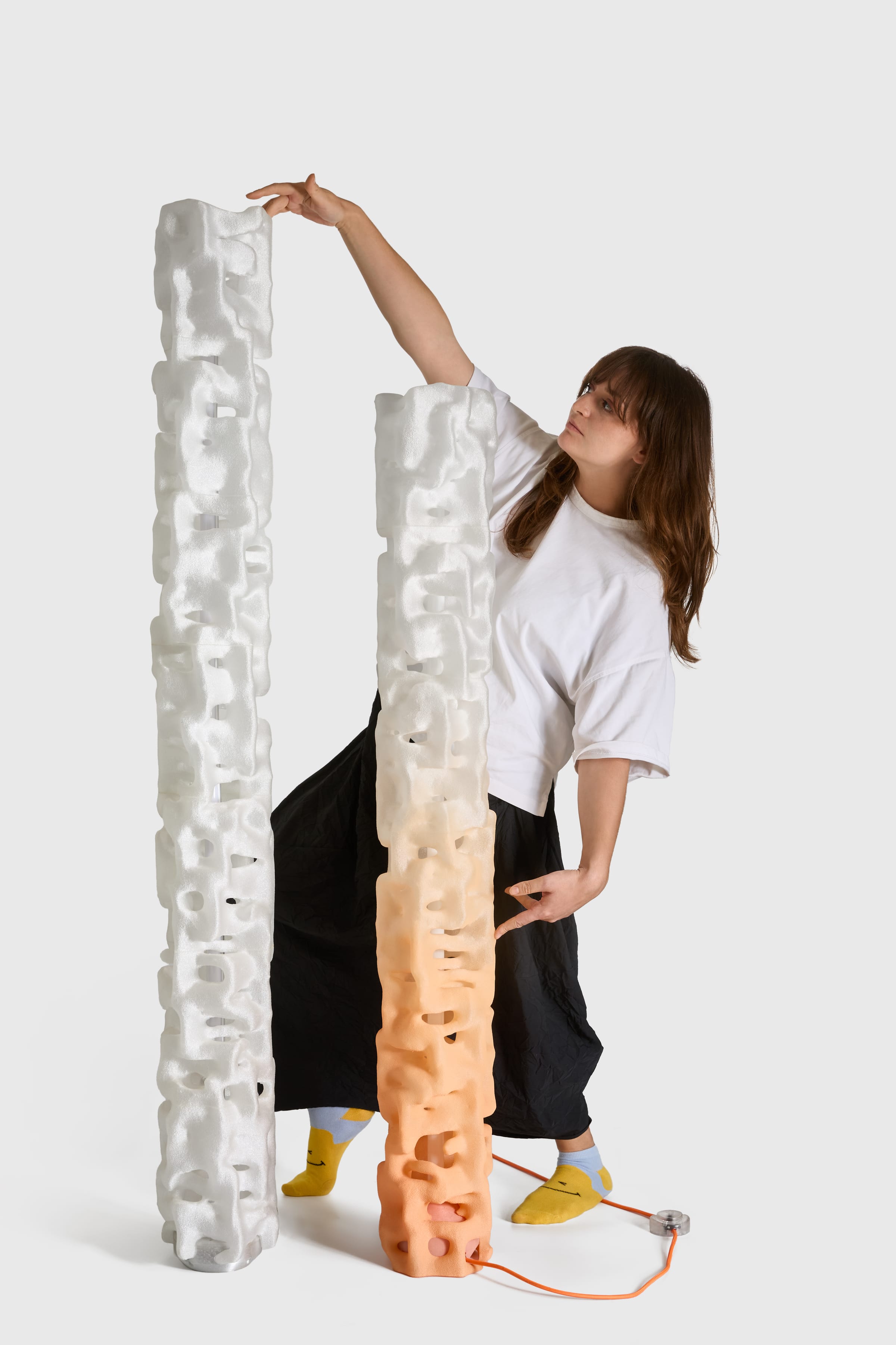 ALHERD Floor Lamp — 130 cm and 160 cm height comparison