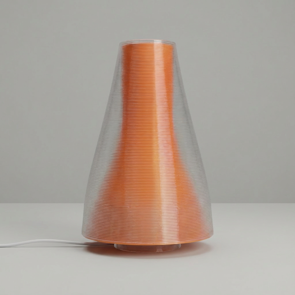 BACKLAN lamp — lit detail